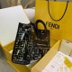 Replica Small PU Runaway Shopper Bag Black
