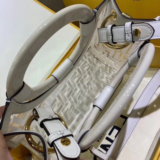 Replica Small PU Runaway Shopper Bag White