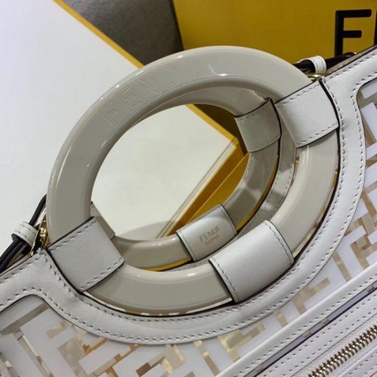 Replica Small PU Runaway Shopper Bag White