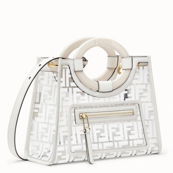 Replica Small PU Runaway Shopper Bag White