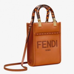 Fake Mini Sunshine Shopper Bag Brown Replica