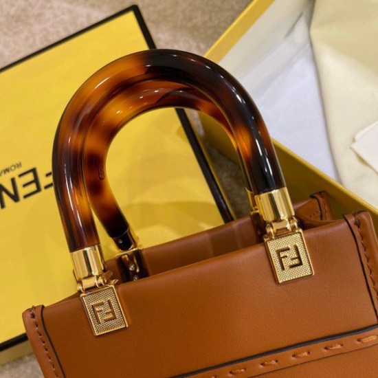 Fake Mini Sunshine Shopper Bag Brown Replica