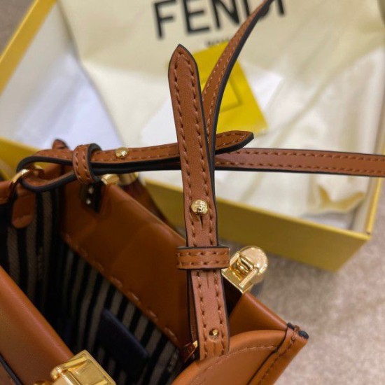Fake Mini Sunshine Shopper Bag Brown Replica