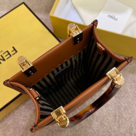 Fake Mini Sunshine Shopper Bag Brown Replica