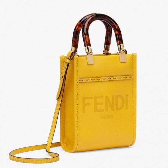 Replica Mini Sunshine Shopper Bag Yellow
