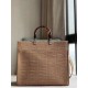 Fake Sunshine Medium Shopper FF Fabric Bag Beige Replica
