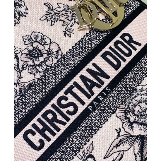 Replica Christian Dior Medium Lady D-Lite Bag Cream