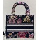 Replica Christian Dior Medium Lady D-Lite Bag Black Replica Christian Dior Medium Lady D-Lite Bag Black