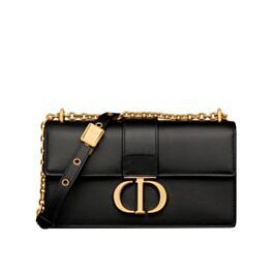 Replica Christian Dior 30 Montaigne East-West Bag With Chain Black