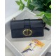 Replica Christian Dior 30 Montaigne East-West Bag With Chain Black