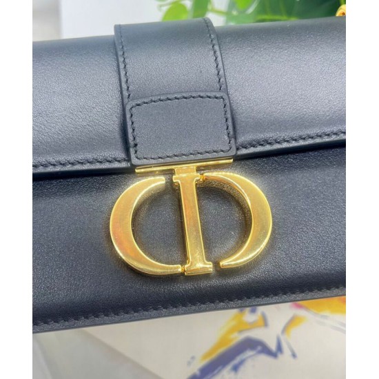 Replica Christian Dior 30 Montaigne East-West Bag With Chain Black