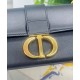 Replica Christian Dior 30 Montaigne East-West Bag With Chain Black