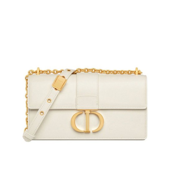 Fake Christian Dior 30 Montaigne East-West Bag With Chain Cream Replica