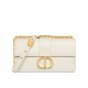 Fake Christian Dior 30 Montaigne East-West Bag With Chain Cream Replica