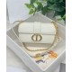 Fake Christian Dior 30 Montaigne East-West Bag With Chain Cream Replica