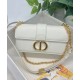 Fake Christian Dior 30 Montaigne East-West Bag With Chain Cream Replica