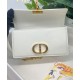 Fake Christian Dior 30 Montaigne East-West Bag With Chain Cream Replica
