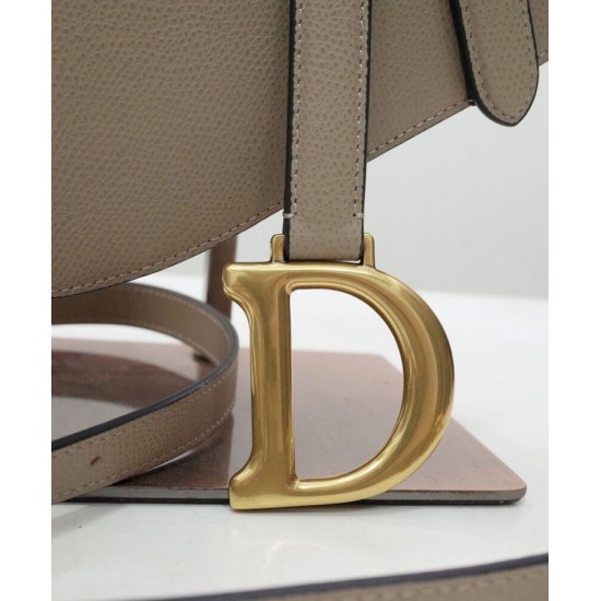 Replica Christian Dior Saddle Bag With Strap Apricot