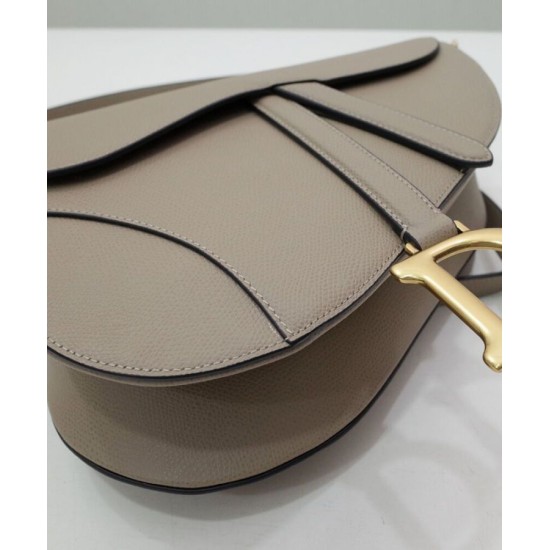 Replica Christian Dior Saddle Bag With Strap Apricot