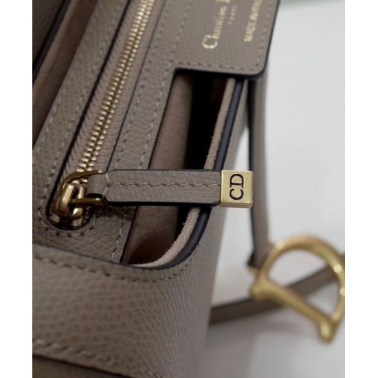 Replica Christian Dior Saddle Bag With Strap Apricot