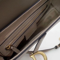 Replica Christian Dior Saddle Bag With Strap Apricot