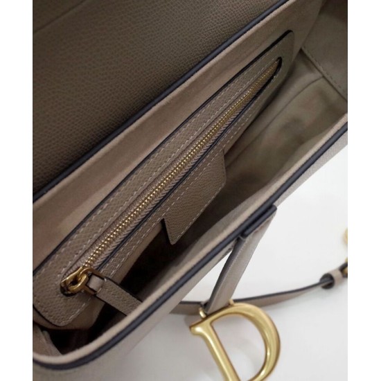 Replica Christian Dior Saddle Bag With Strap Apricot