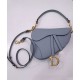 Fake Christian Dior Saddle Bag With Strap Dark Blue Replica