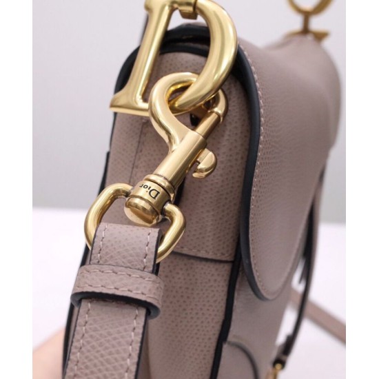 Fake Christian Dior Saddle Bag With Strap Dark Coffee Replica