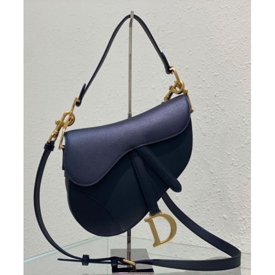 Replica Christian Dior Saddle Bag With Strap Black