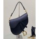 Replica Christian Dior Saddle Bag With Strap Black