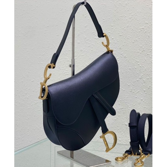 Replica Christian Dior Saddle Bag With Strap Black