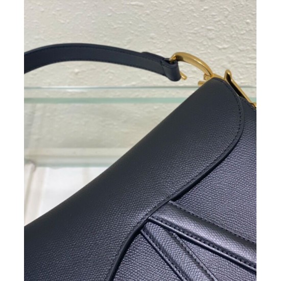 Replica Christian Dior Saddle Bag With Strap Black