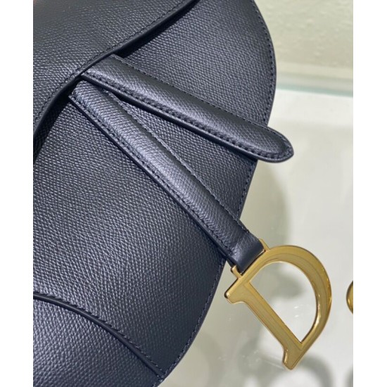 Replica Christian Dior Saddle Bag With Strap Black