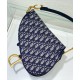 Replica Christian Dior Saddle Bag With Strap Dark Blue