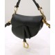 Fake Christian Dior Mini Saddle Bag With Strap Black Replica