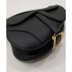Fake Christian Dior Mini Saddle Bag With Strap Black Replica