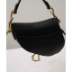 Fake Christian Dior Mini Saddle Bag With Strap Black Replica