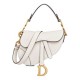 Replica Christian Dior Mini Saddle Bag With Strap White