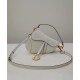 Replica Christian Dior Mini Saddle Bag With Strap White