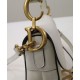 Replica Christian Dior Mini Saddle Bag With Strap White