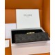 Fake Celine Box Triomphe In Triomphe Canvas And Calfskin Coffee Replica
