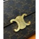 Fake Celine Box Triomphe In Triomphe Canvas And Calfskin Coffee Replica