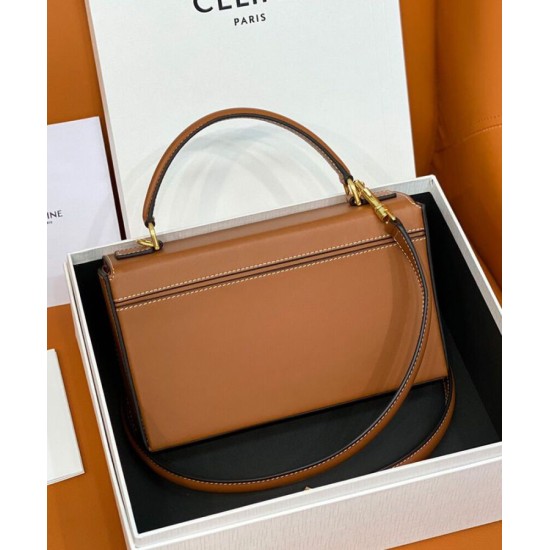 Replica Celine Box Triomphe In Natural Calfskin Coffee Replica Celine Box Triomphe In Natural Calfskin Coffee