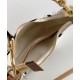 Replica Celine Medium Ava Strap Bag In Textile With Celine All-Over And Calfskin Cream