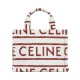 Fake Celine Small Cabas Thais In Textile With Celine All-Over Red Replica