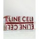 Fake Celine Small Cabas Thais In Textile With Celine All-Over Red Replica