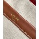 Fake Celine Small Cabas Thais In Textile With Celine All-Over Red Replica