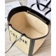Fake Celine Large Square In Textile With Celine Print Calfskin Apricot Replica
