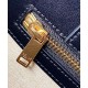 Fake Celine Large Square In Textile With Celine Print Calfskin Apricot Replica