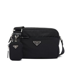 Replica Prada Re-Nylon Shoulder Bag 1BC167 Black